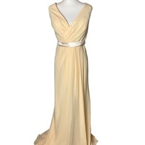 Yellow Formal Bridesmaid Dress